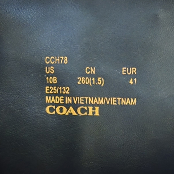 Coach Sculpted C Tall Boot. Size 10 Regular. - Picture 7 of 9